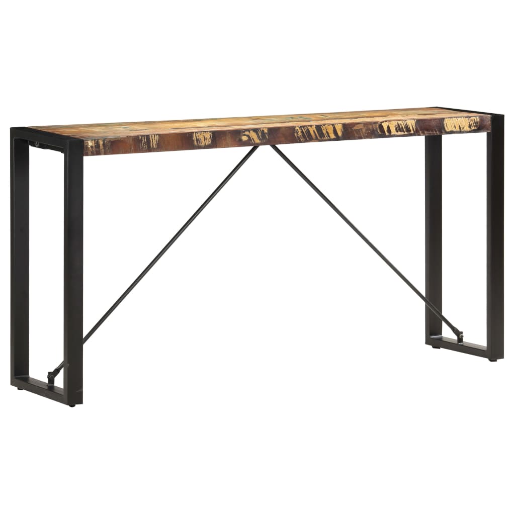 Wandtafel 150x35x76 cm massief gerecycled hout is nu te koop bij PeponiXL, paradijselijk wonen!
