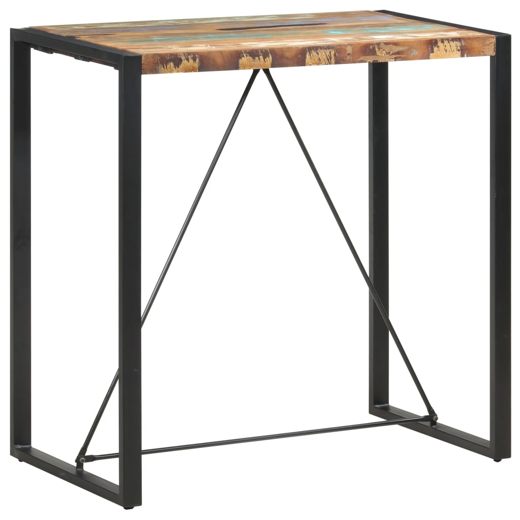Bartafel 110x60x110 cm massief gerecycled hout is nu te koop bij PeponiXL, paradijselijk wonen!