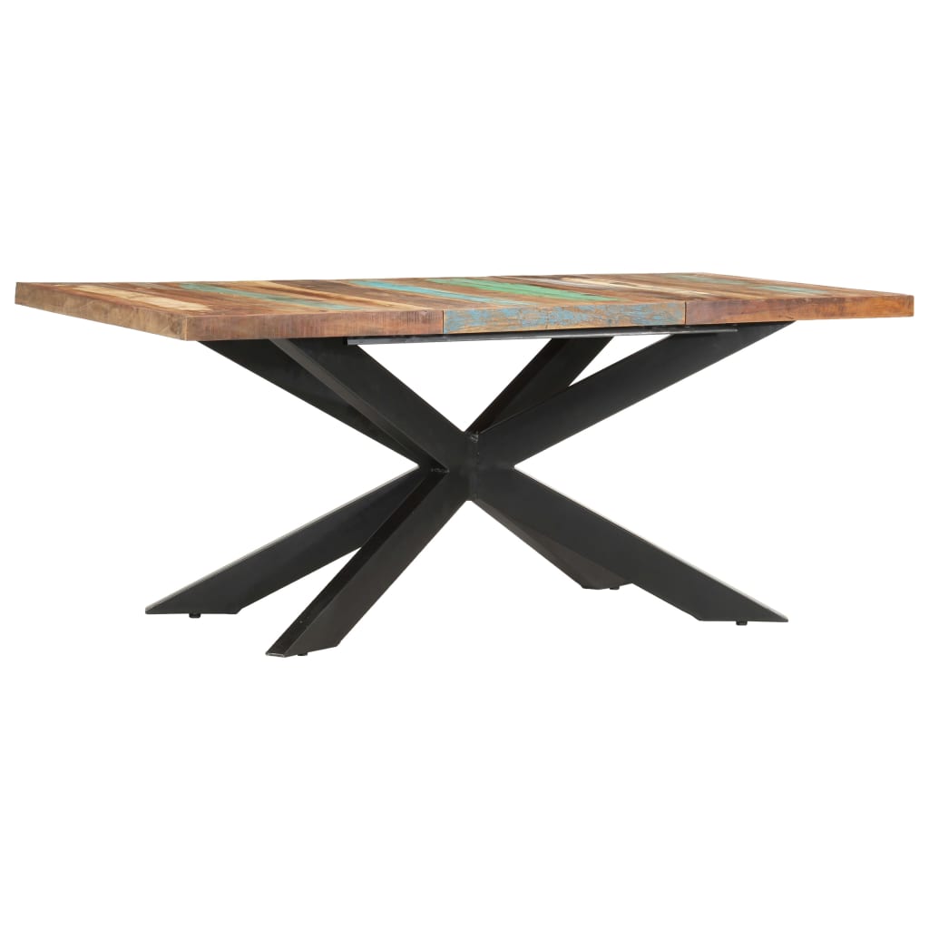 Eettafel 180x90x76 cm massief gerecycled hout is nu te koop bij PeponiXL, paradijselijk wonen!