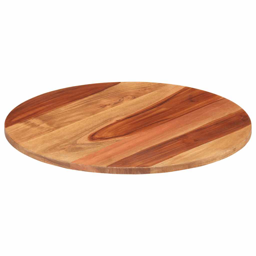 Tafelblad rond 15-16 mm 50 cm massief acaciahout is nu te koop bij PeponiXL, paradijselijk wonen!