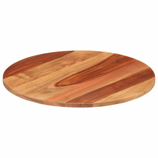 Tafelblad rond 15-16 mm 50 cm massief acaciahout is nu te koop bij PeponiXL, paradijselijk wonen!
