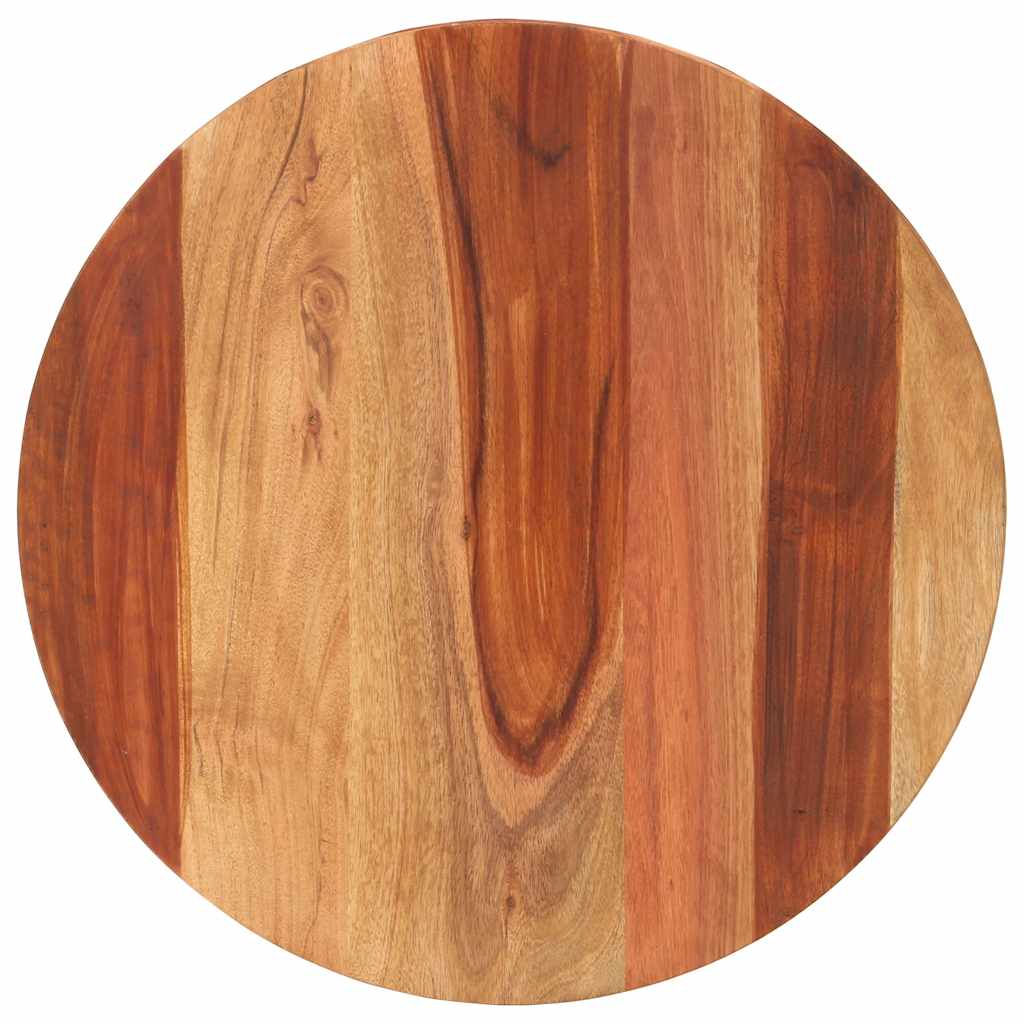 Tafelblad rond 15-16 mm 50 cm massief acaciahout is nu te koop bij PeponiXL, paradijselijk wonen!