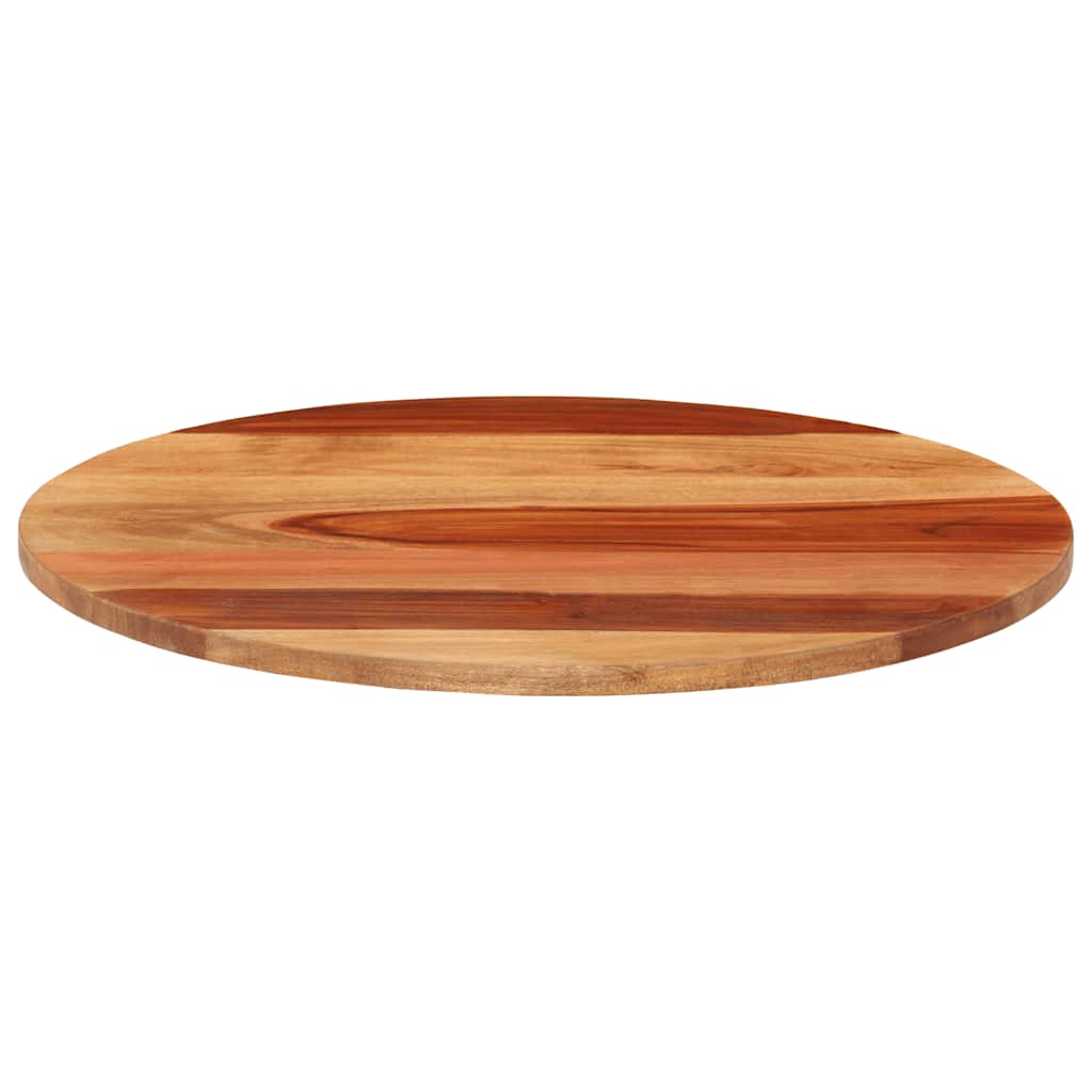 Tafelblad rond 15-16 mm 50 cm massief acaciahout is nu te koop bij PeponiXL, paradijselijk wonen!