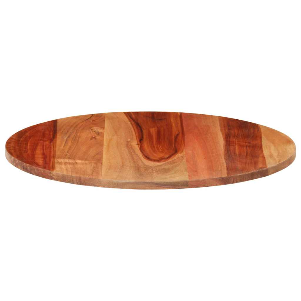Tafelblad rond 15-16 mm 50 cm massief acaciahout is nu te koop bij PeponiXL, paradijselijk wonen!