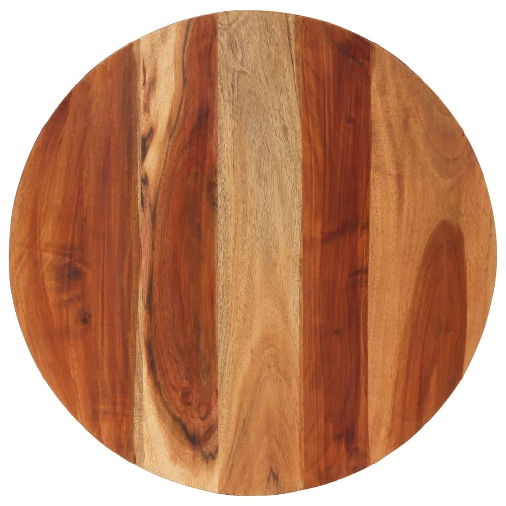 Tafelblad rond 15-16 mm 60 cm massief acaciahout is nu te koop bij PeponiXL, paradijselijk wonen!