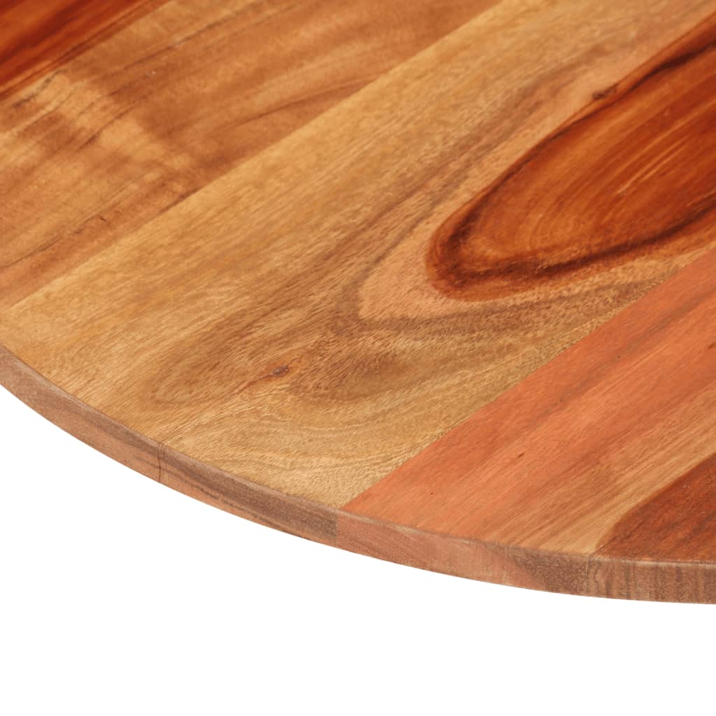 Tafelblad rond 15-16 mm 60 cm massief acaciahout is nu te koop bij PeponiXL, paradijselijk wonen!