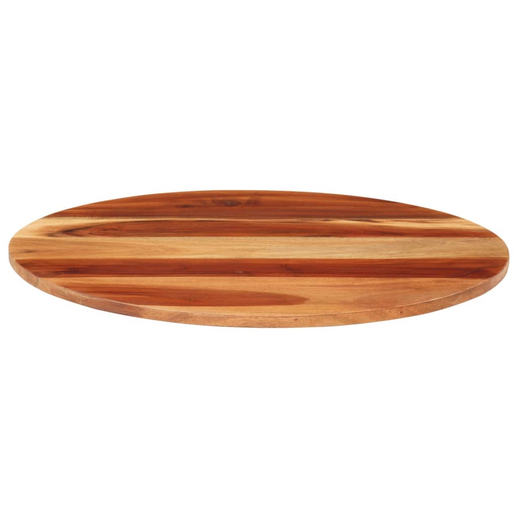 Tafelblad rond 15-16 mm 60 cm massief acaciahout is nu te koop bij PeponiXL, paradijselijk wonen!