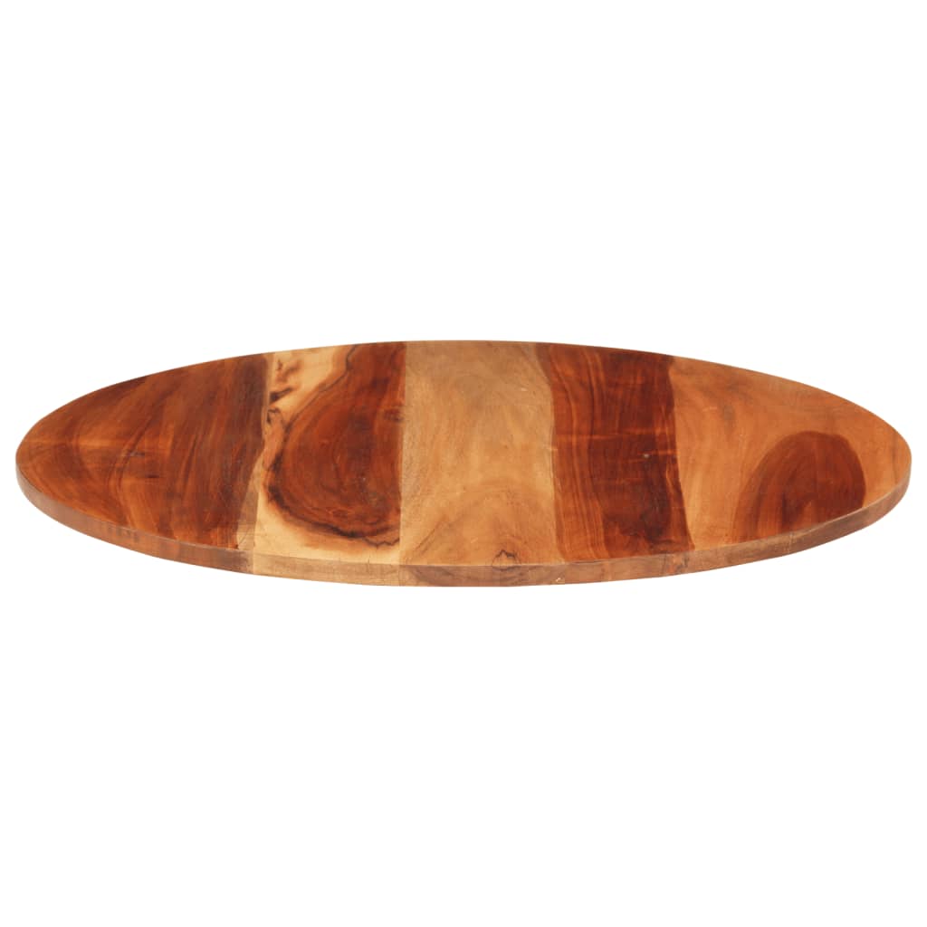 Tafelblad rond 15-16 mm 60 cm massief acaciahout is nu te koop bij PeponiXL, paradijselijk wonen!