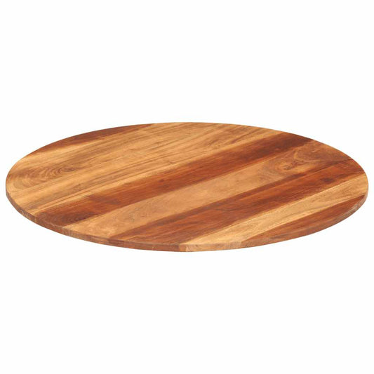 Tafelblad rond 15-16 mm 70 cm massief acaciahout is nu te koop bij PeponiXL, paradijselijk wonen!