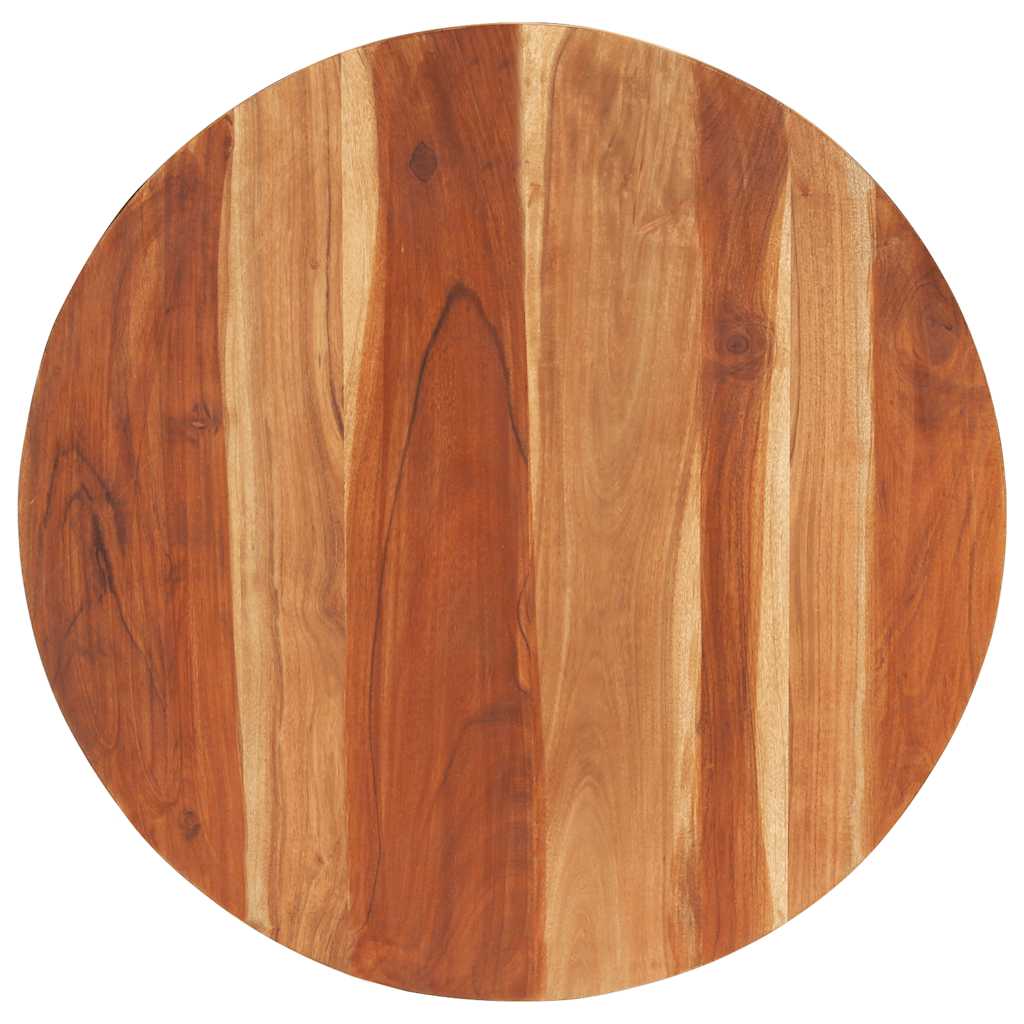 Tafelblad rond 15-16 mm 80 cm massief acaciahout is nu te koop bij PeponiXL, paradijselijk wonen!