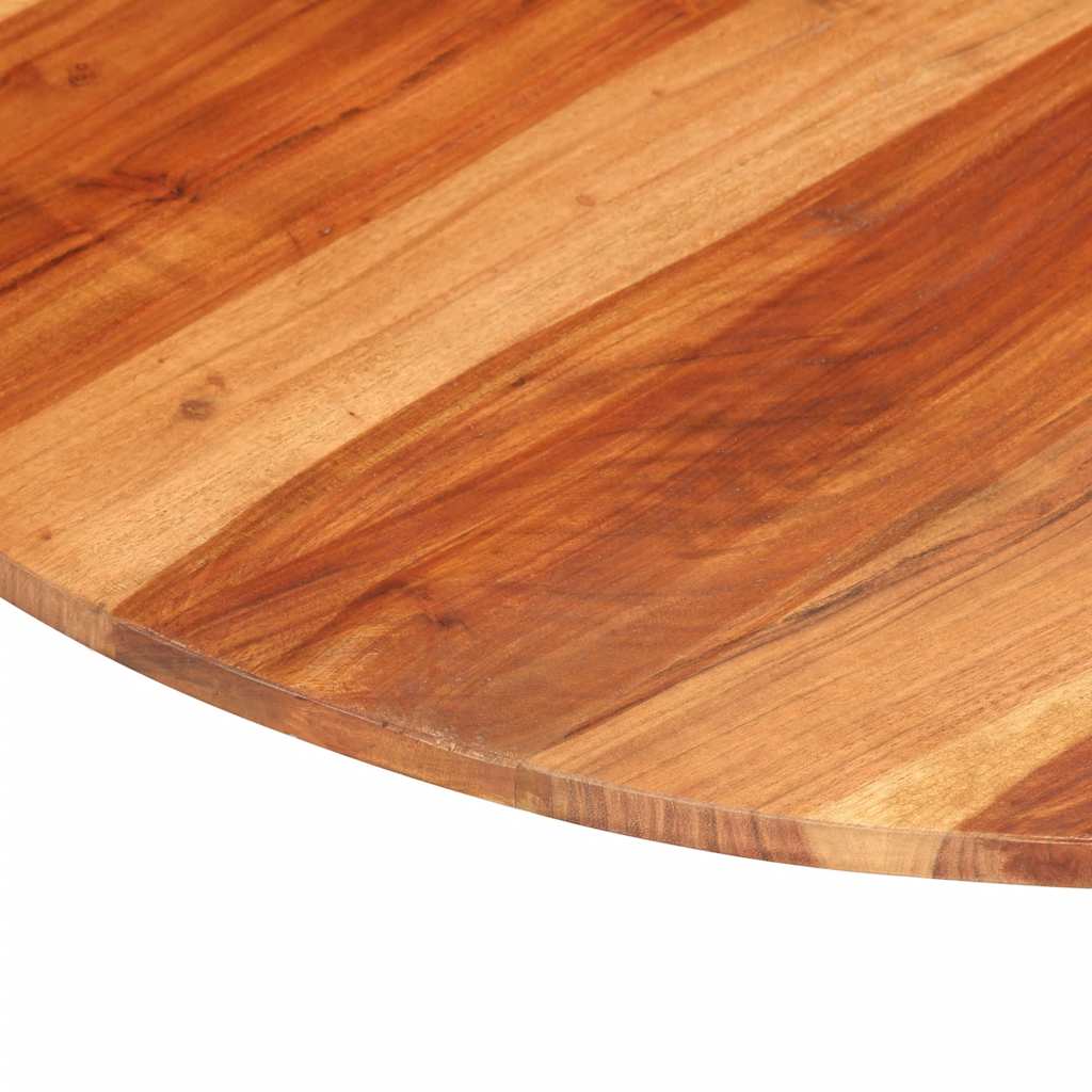 Tafelblad rond 15-16 mm 80 cm massief acaciahout is nu te koop bij PeponiXL, paradijselijk wonen!