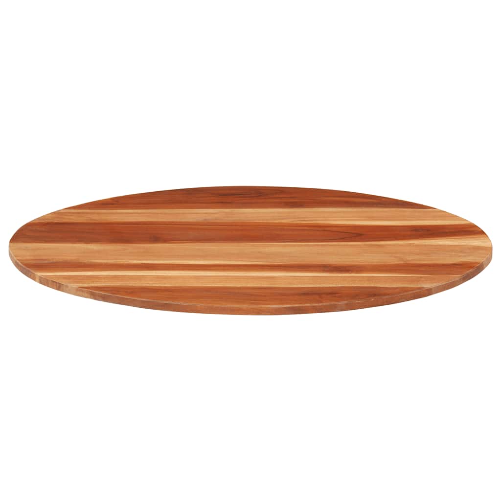 Tafelblad rond 15-16 mm 80 cm massief acaciahout is nu te koop bij PeponiXL, paradijselijk wonen!