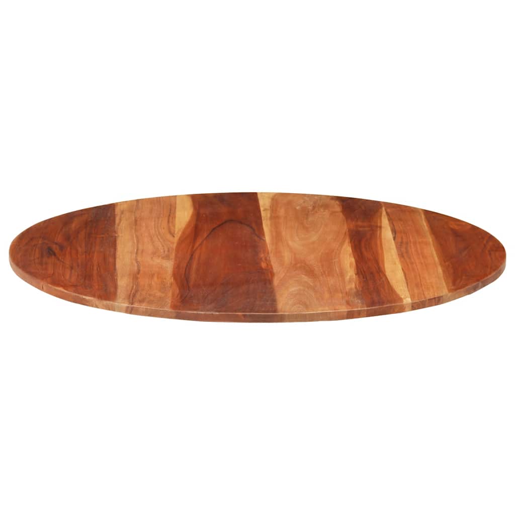 Tafelblad rond 15-16 mm 80 cm massief acaciahout is nu te koop bij PeponiXL, paradijselijk wonen!