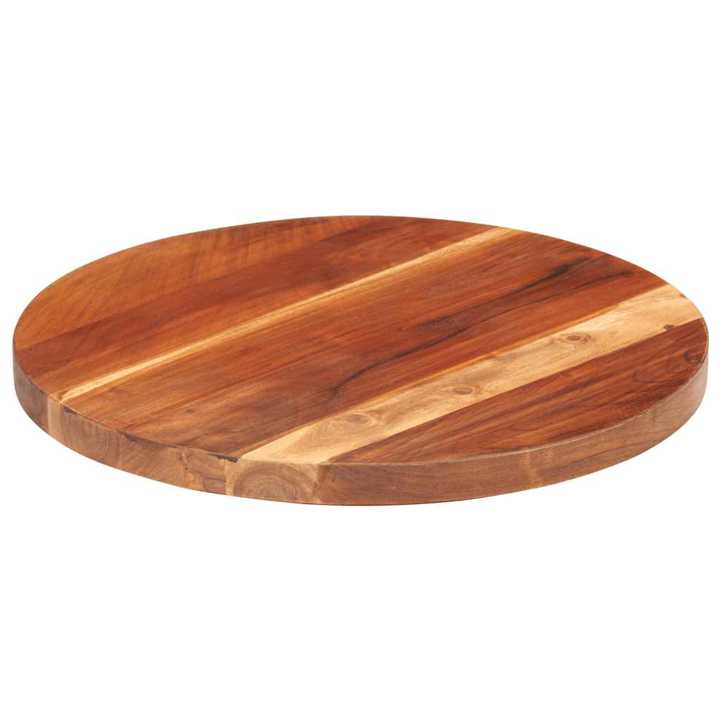 Tafelblad rond 25-27 mm 40 cm massief acaciahout is nu te koop bij PeponiXL, paradijselijk wonen!