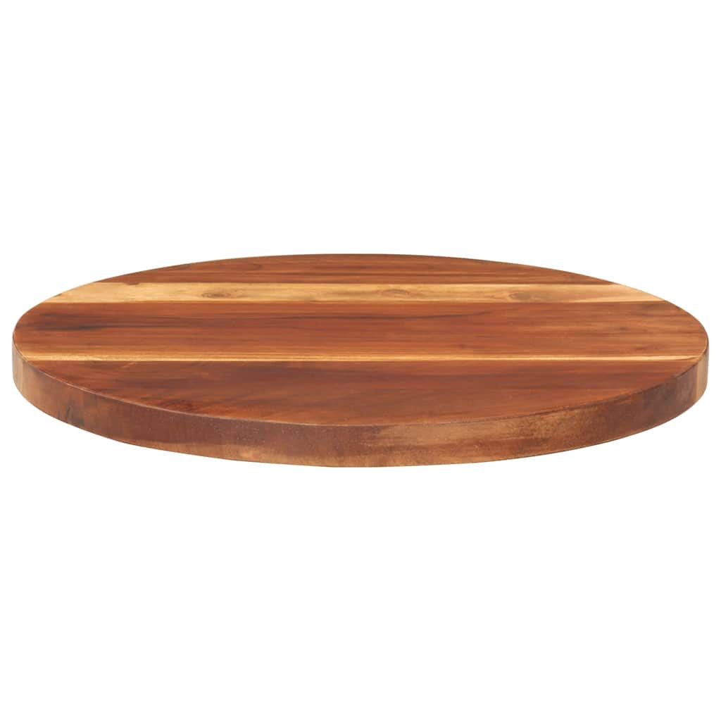Tafelblad rond 25-27 mm 40 cm massief acaciahout is nu te koop bij PeponiXL, paradijselijk wonen!