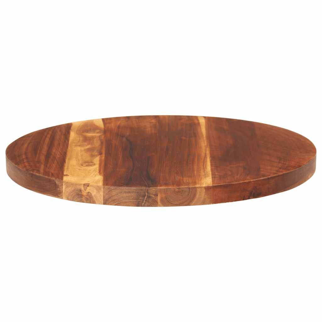 Tafelblad rond 25-27 mm 40 cm massief acaciahout is nu te koop bij PeponiXL, paradijselijk wonen!