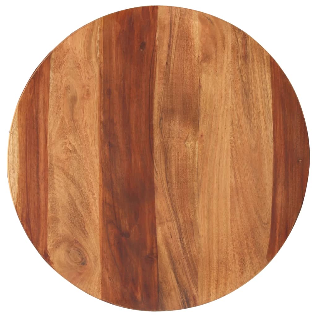 Tafelblad rond 25-27 mm 50 cm massief acaciahout is nu te koop bij PeponiXL, paradijselijk wonen!