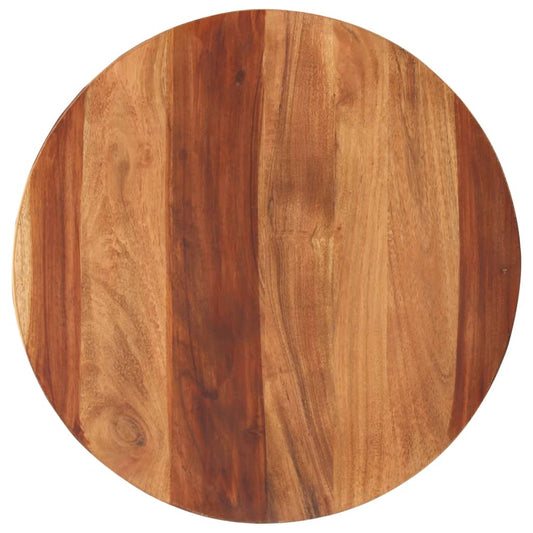Tafelblad rond 25-27 mm 50 cm massief acaciahout is nu te koop bij PeponiXL, paradijselijk wonen!