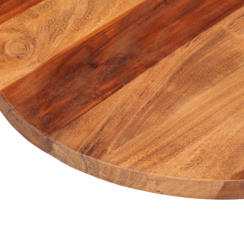 Tafelblad rond 25-27 mm 50 cm massief acaciahout is nu te koop bij PeponiXL, paradijselijk wonen!