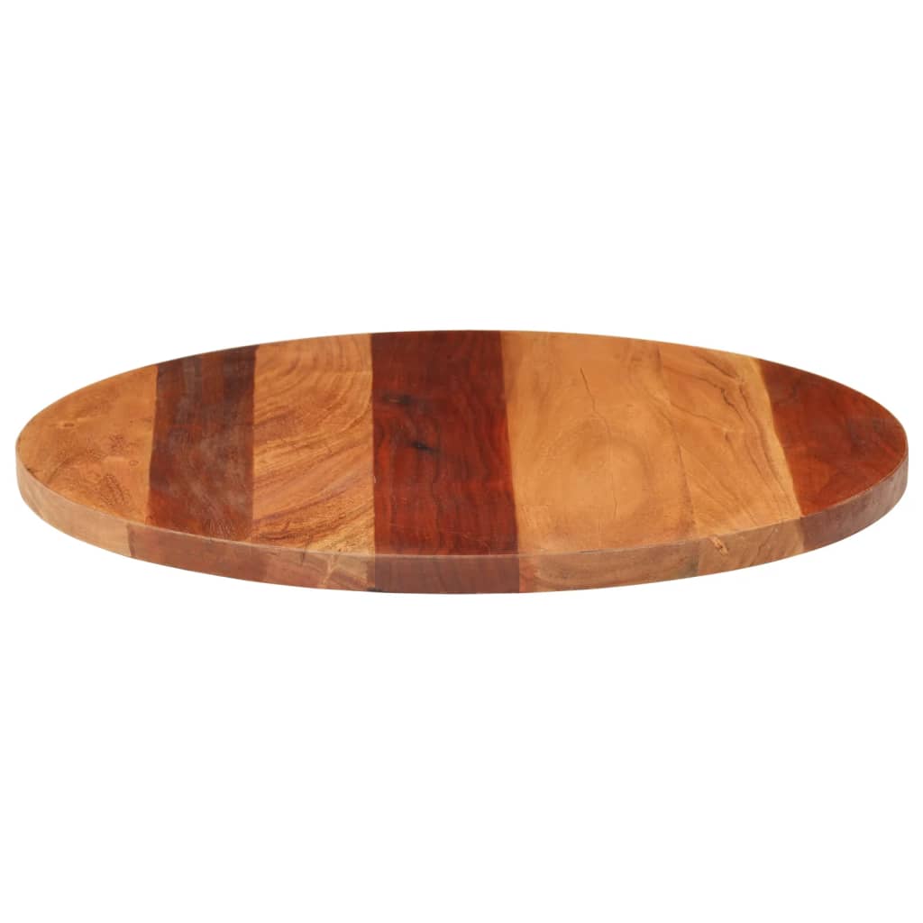 Tafelblad rond 25-27 mm 50 cm massief acaciahout is nu te koop bij PeponiXL, paradijselijk wonen!