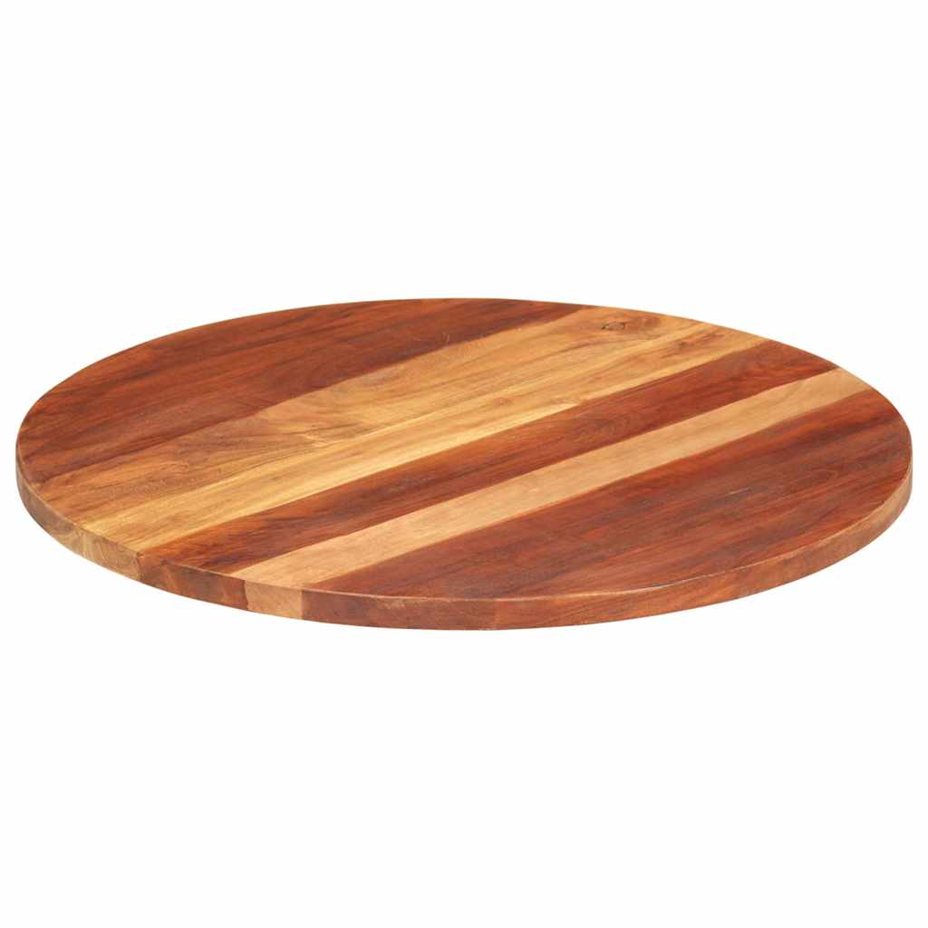 Tafelblad rond 25-27 mm 70 cm massief acaciahout is nu te koop bij PeponiXL, paradijselijk wonen!