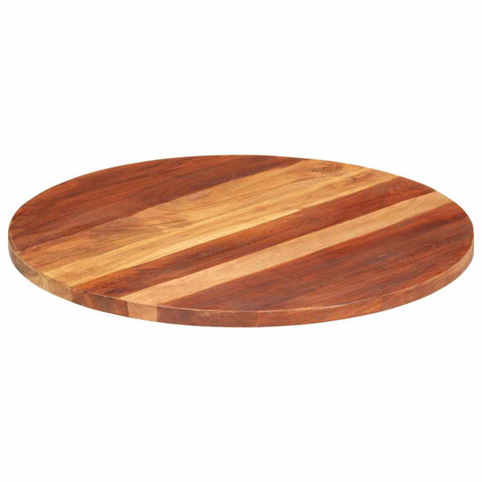 Tafelblad rond 25-27 mm 70 cm massief acaciahout is nu te koop bij PeponiXL, paradijselijk wonen!