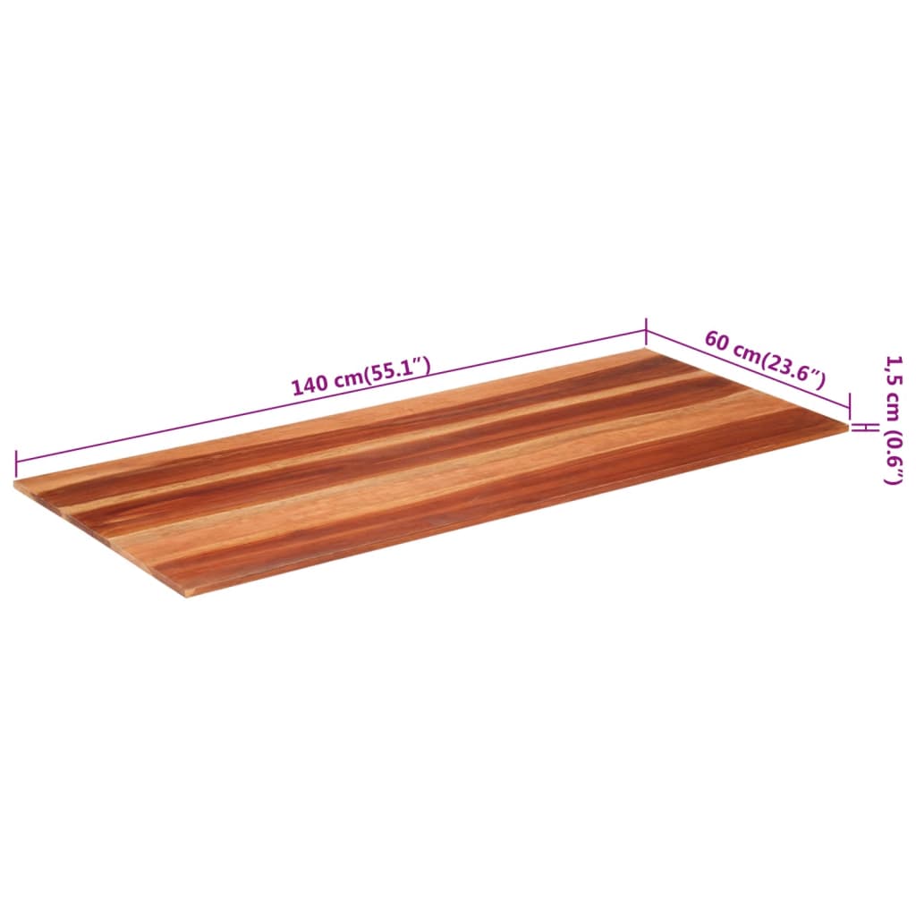 Tafelblad 15-16 mm 60x140 cm massief acaciahout is nu te koop bij PeponiXL, paradijselijk wonen!