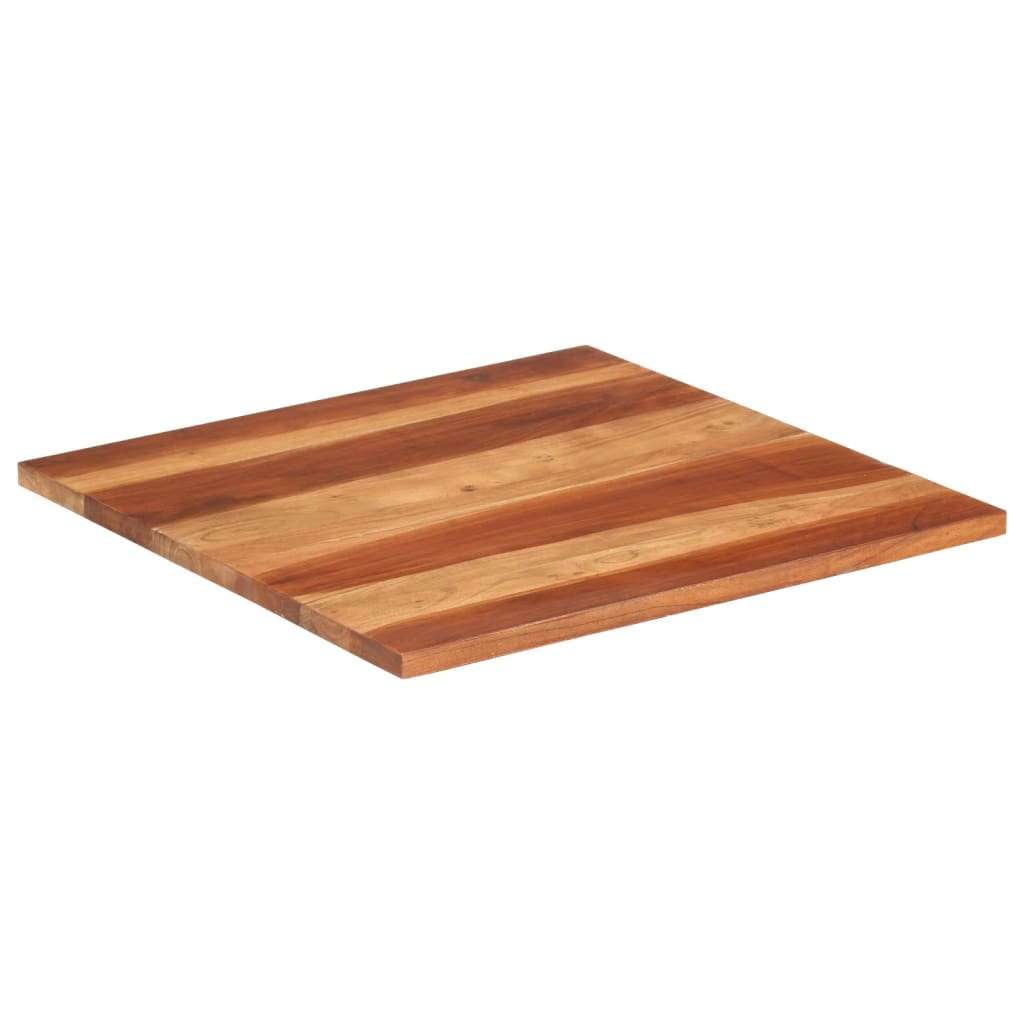 Tafelblad 25-27 mm 70x70 cm massief acaciahout is nu te koop bij PeponiXL, paradijselijk wonen!
