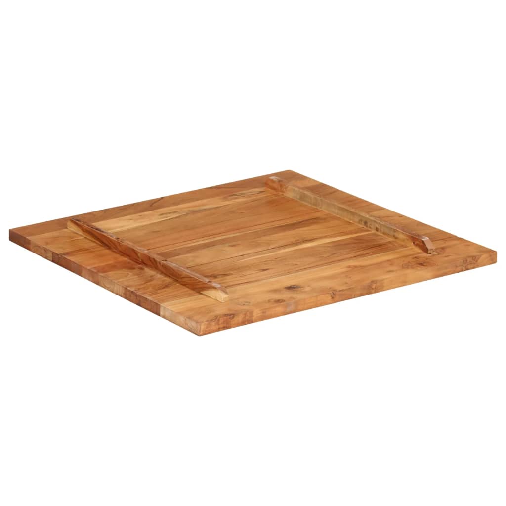 Tafelblad 25-27 mm 70x70 cm massief acaciahout is nu te koop bij PeponiXL, paradijselijk wonen!