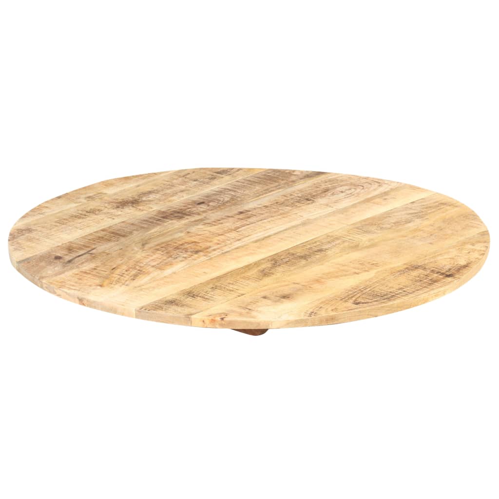 Tafelblad rond 15-16 mm 60 cm massief mangohout is nu te koop bij PeponiXL, paradijselijk wonen!