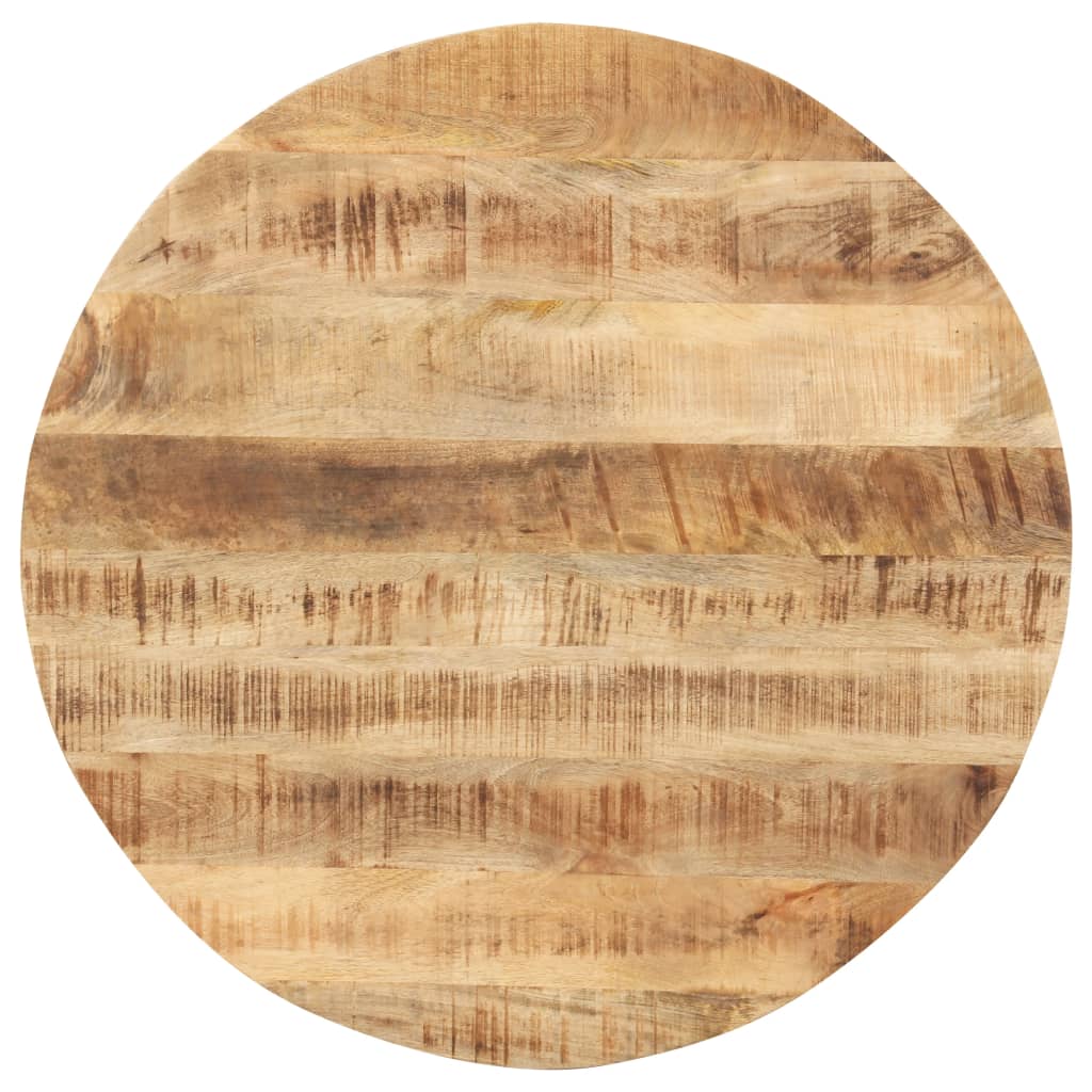 Tafelblad rond 15-16 mm 80 cm massief mangohout is nu te koop bij PeponiXL, paradijselijk wonen!