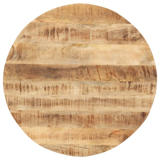 Tafelblad rond 15-16 mm 80 cm massief mangohout is nu te koop bij PeponiXL, paradijselijk wonen!