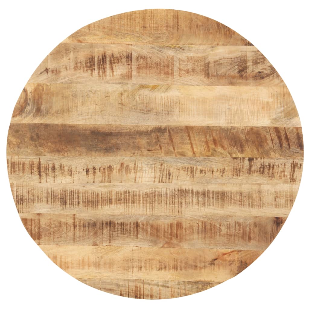 Tafelblad rond 25-27 mm 50 cm massief mangohout is nu te koop bij PeponiXL, paradijselijk wonen!