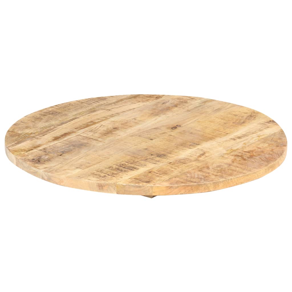 Tafelblad rond 25-27 mm 60 cm massief mangohout is nu te koop bij PeponiXL, paradijselijk wonen!