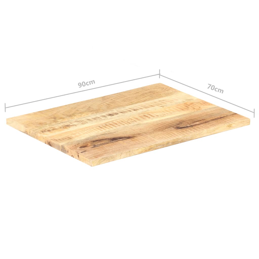 Tafelblad 25-27 mm 90x70 cm massief mangohout is nu te koop bij PeponiXL, paradijselijk wonen!