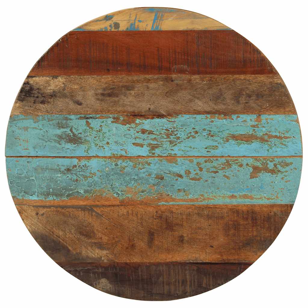 Tafelblad rond 15-16 mm 60 cm massief gerecycled hout is nu te koop bij PeponiXL, paradijselijk wonen!