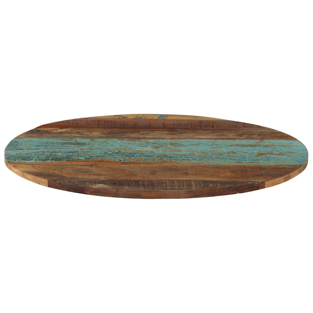 Tafelblad rond 15-16 mm 60 cm massief gerecycled hout is nu te koop bij PeponiXL, paradijselijk wonen!