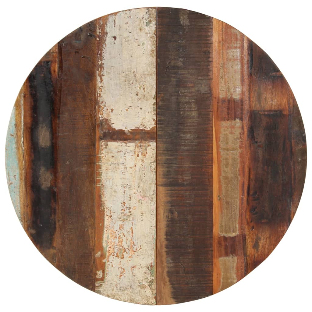 Tafelblad rond 15-16 mm 70 cm massief gerecycled hout is nu te koop bij PeponiXL, paradijselijk wonen!