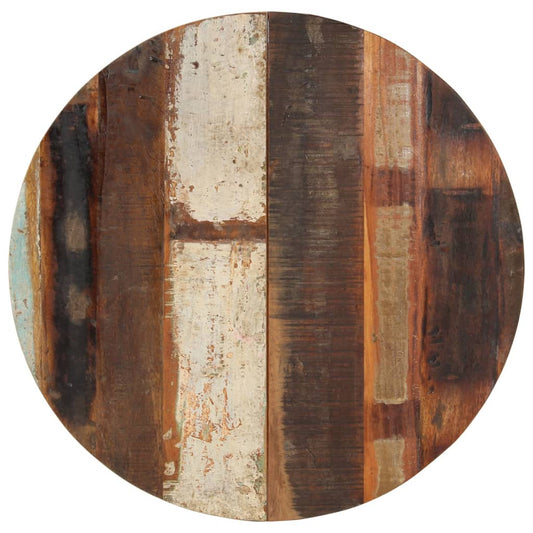 Tafelblad rond 15-16 mm 70 cm massief gerecycled hout is nu te koop bij PeponiXL, paradijselijk wonen!