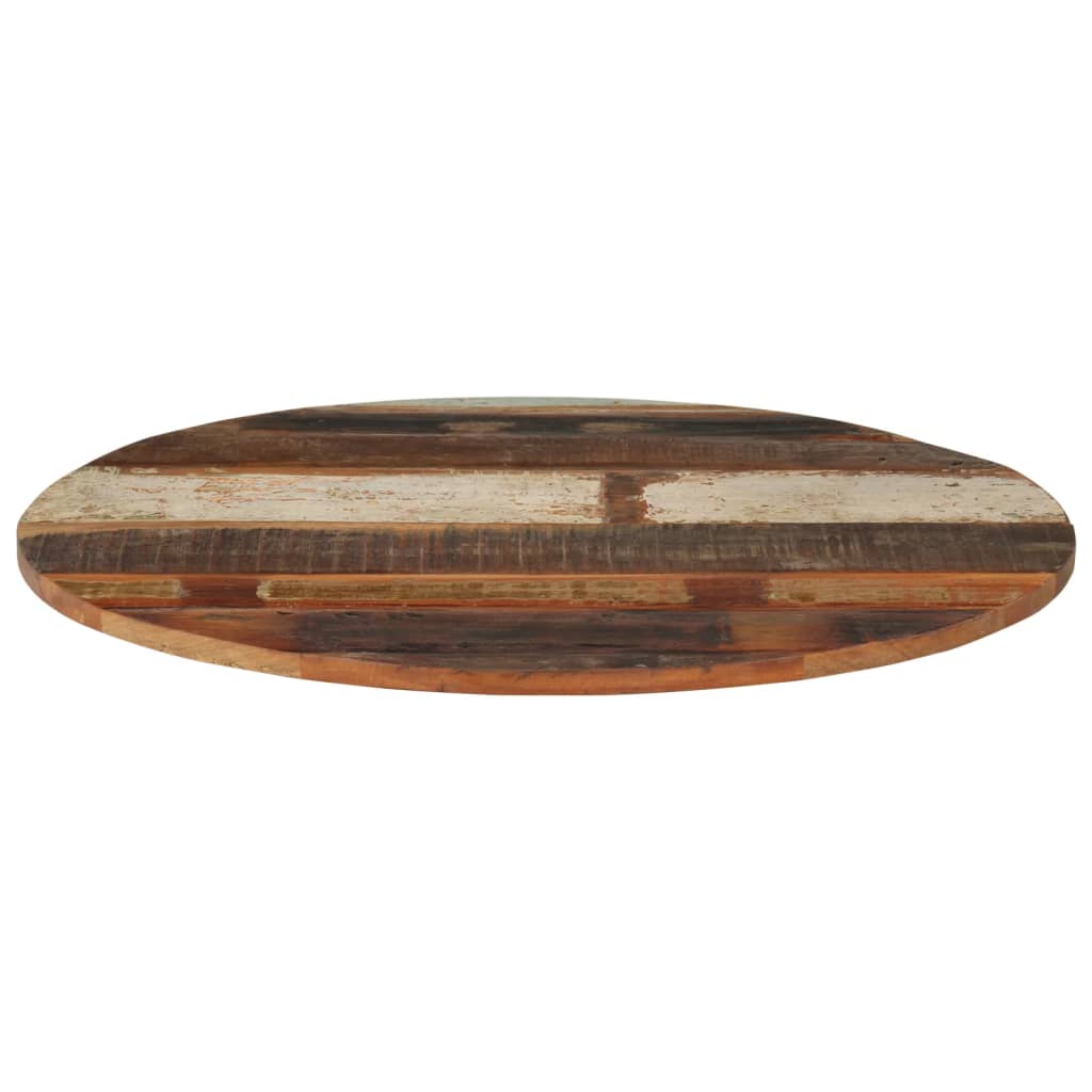 Tafelblad rond 15-16 mm 70 cm massief gerecycled hout is nu te koop bij PeponiXL, paradijselijk wonen!