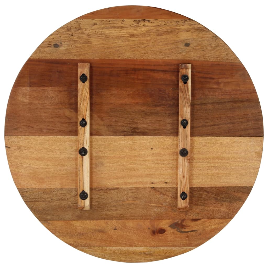 Tafelblad rond 15-16 mm 70 cm massief gerecycled hout is nu te koop bij PeponiXL, paradijselijk wonen!