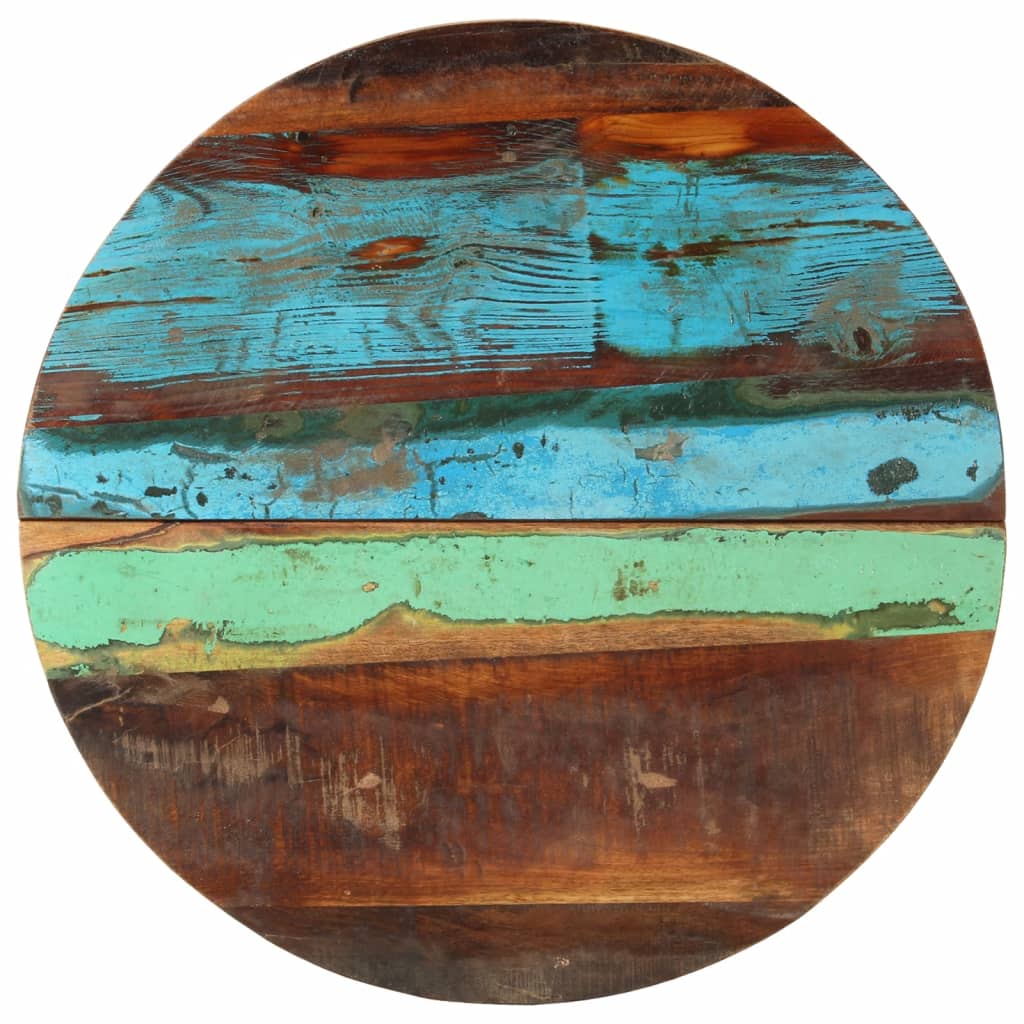 Tafelblad rond 25-27 mm 60 cm massief gerecycled hout is nu te koop bij PeponiXL, paradijselijk wonen!