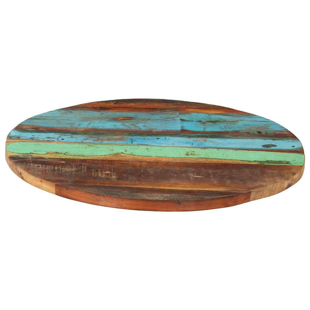 Tafelblad rond 25-27 mm 60 cm massief gerecycled hout is nu te koop bij PeponiXL, paradijselijk wonen!