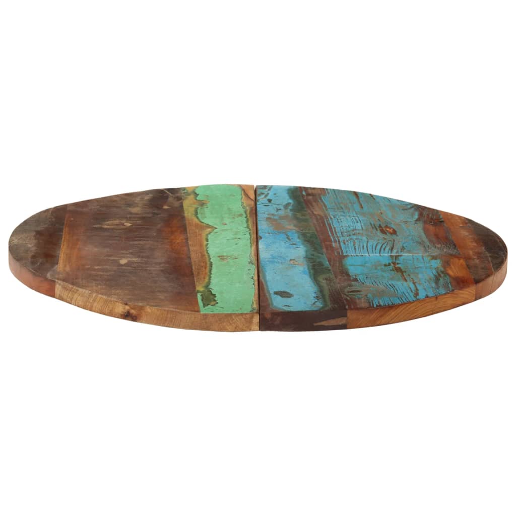 Tafelblad rond 25-27 mm 60 cm massief gerecycled hout is nu te koop bij PeponiXL, paradijselijk wonen!