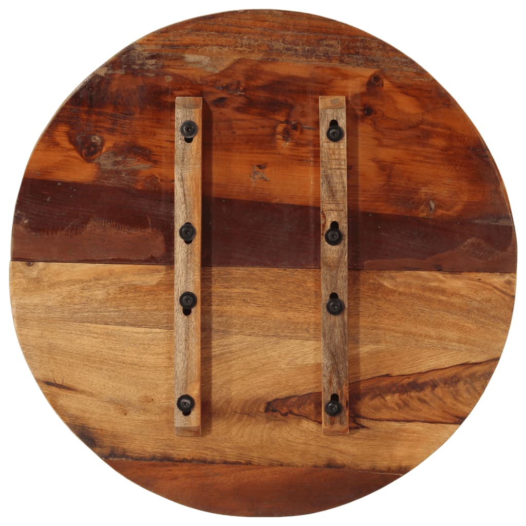 Tafelblad rond 25-27 mm 60 cm massief gerecycled hout is nu te koop bij PeponiXL, paradijselijk wonen!