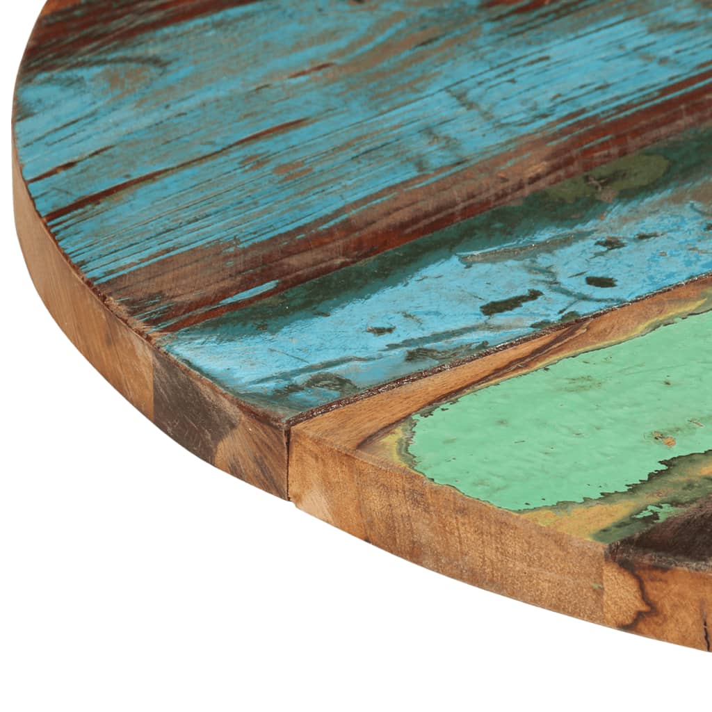 Tafelblad rond 25-27 mm 60 cm massief gerecycled hout is nu te koop bij PeponiXL, paradijselijk wonen!
