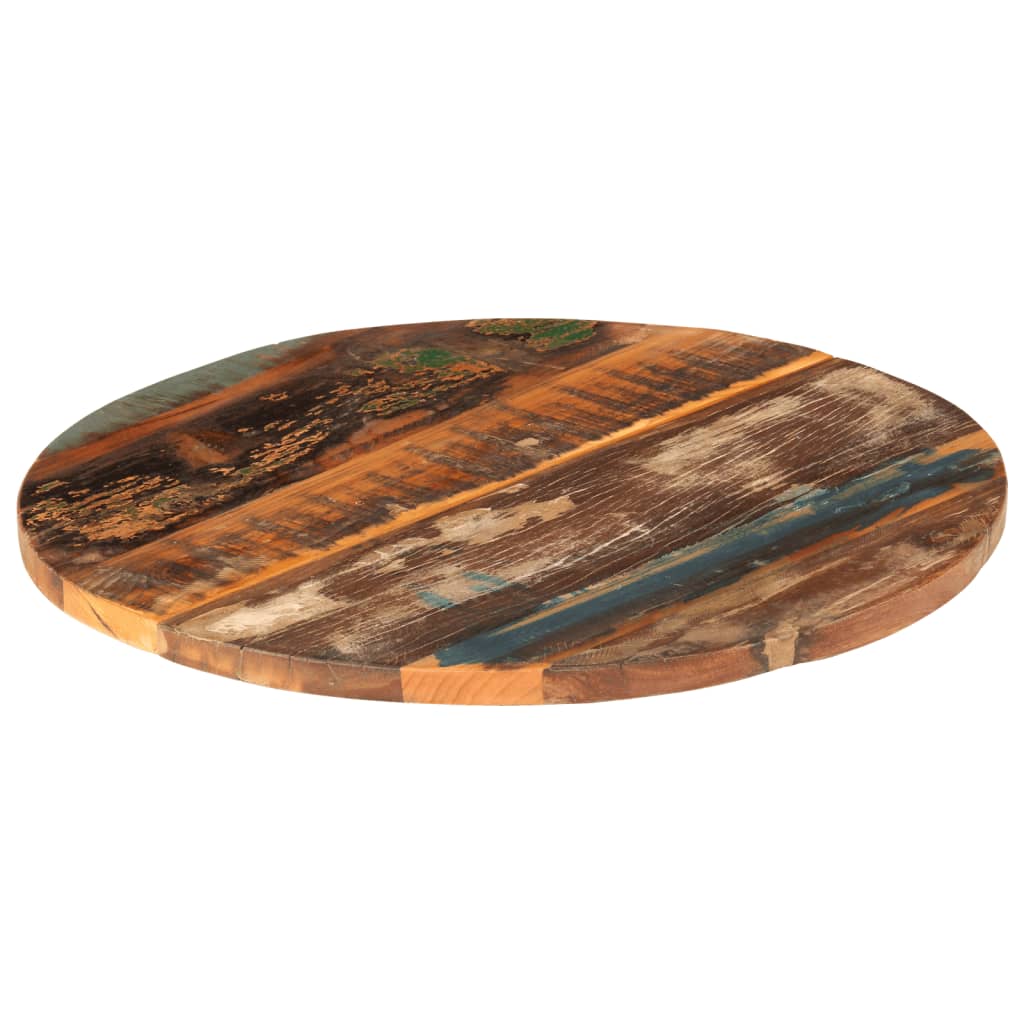 Tafelblad rond 25-27 mm 60 cm massief gerecycled hout is nu te koop bij PeponiXL, paradijselijk wonen!