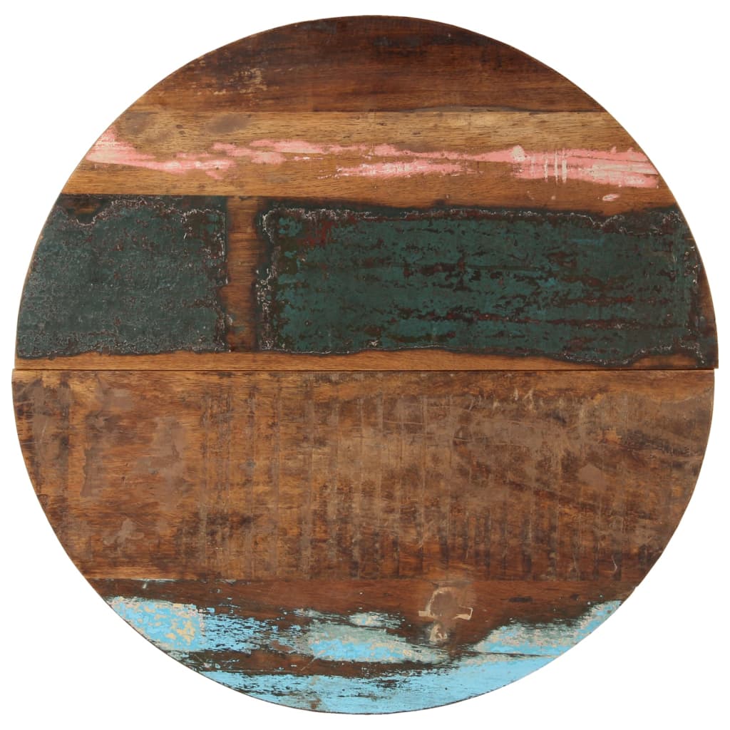 Tafelblad rond 25-27 mm 70 cm massief gerecycled hout is nu te koop bij PeponiXL, paradijselijk wonen!