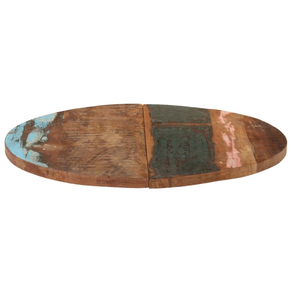 Tafelblad rond 25-27 mm 70 cm massief gerecycled hout is nu te koop bij PeponiXL, paradijselijk wonen!