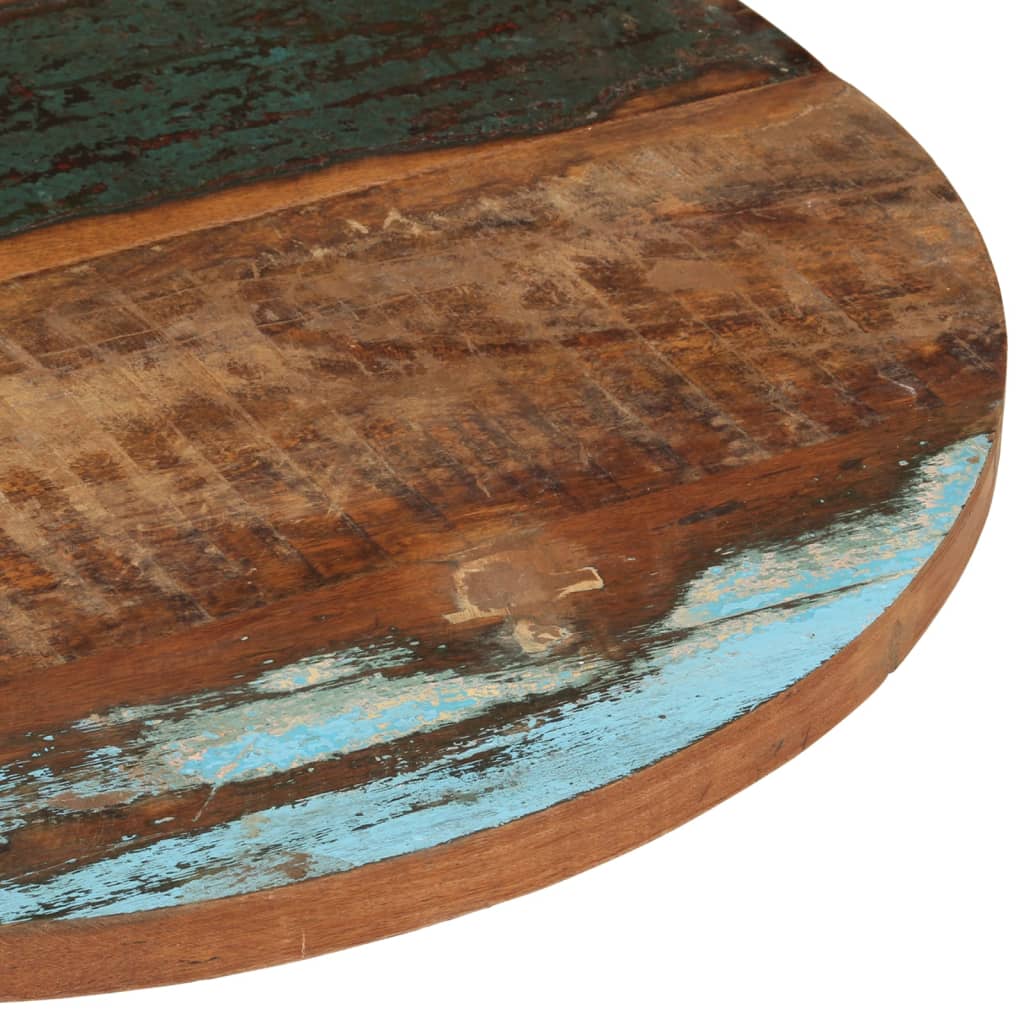 Tafelblad rond 25-27 mm 70 cm massief gerecycled hout is nu te koop bij PeponiXL, paradijselijk wonen!